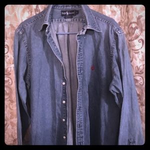 Ralph Lauren Denim Vintage Button Down Shirt